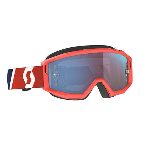 SCOTT PRIMAL GOGGLE RED/BLUE, BLUE CHR WORKS LENS 557527