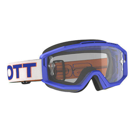 Load image into Gallery viewer, SCOTT SPLIT GOGGLE OTG BLUE/WHT - CLEAR WORKS LENS 557538
