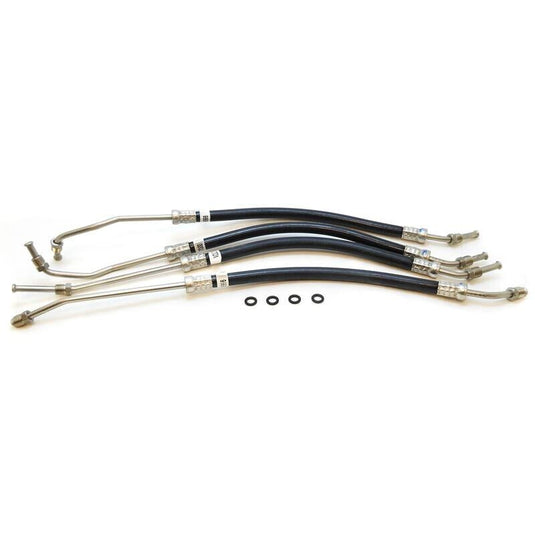 Steering Cylinder Hose Kit for Volvo Penta DPR-D includes 4 hydraulic hoses