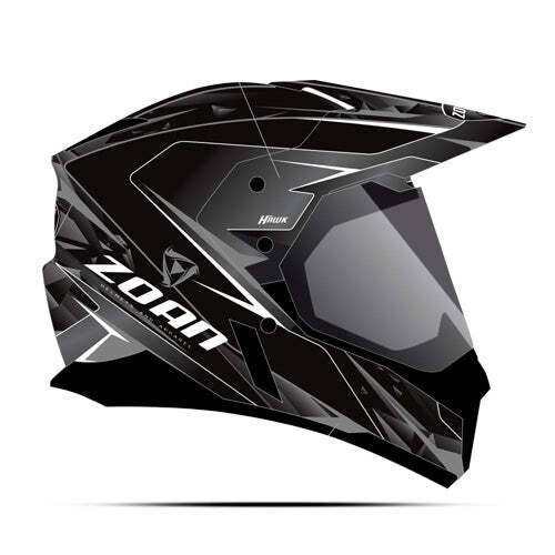 ZOAN SYNCHRONY DUAL SPORT HELMET - HAWK, SILVER - XS 9128801