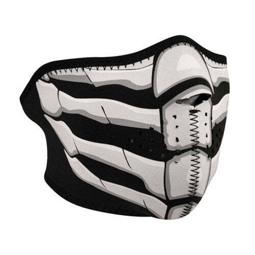 HALF MASK, NEOPRENE, GLOW IN THE DARK, BONE BREATH WNFM168HG