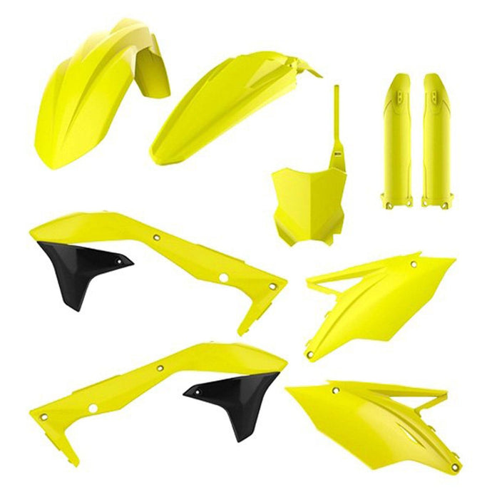 POLISPORT MX COMPLETE KIT KAWASAKI FLO YELLOW 90744