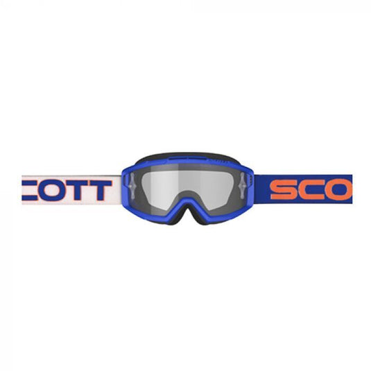 SCOTT SPLIT GOGGLE OTG BLUE/WHT - CLEAR WORKS LENS 557538