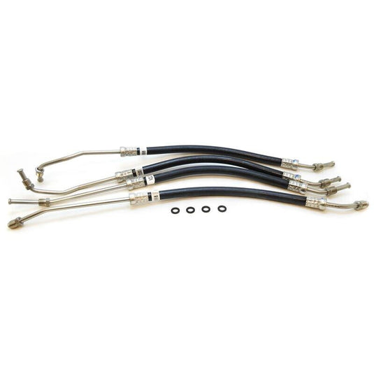 Steering Cylinder Hose Kit for Volvo Penta DPH-A includes 4 hydraulic hoses