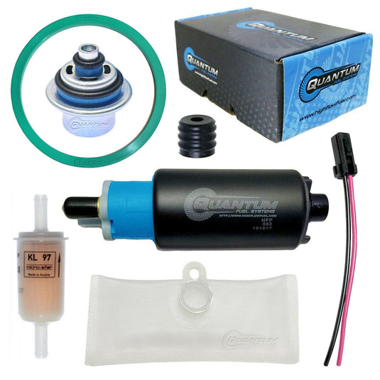 In-Tank EFI Fuel Pump w/ Regulator Tank Seal Fuel Filter Strainer HFP-383-RTF