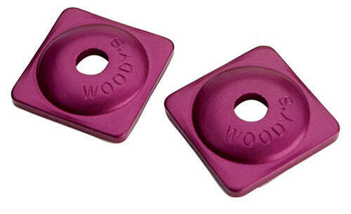 SQUARE ALUMINUM PLATE 7MM PURPLE BAG OF 24 ASW-3735