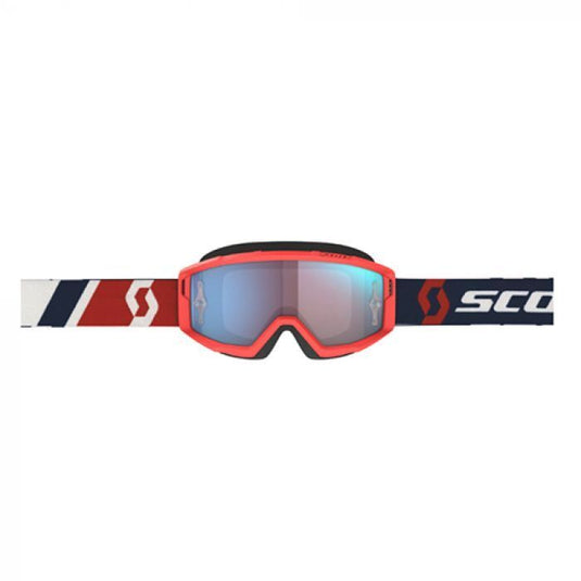 SCOTT PRIMAL GOGGLE RED/BLUE, BLUE CHR WORKS LENS 557527