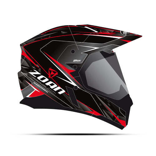 ZOAN SYNCHRONY DUAL SPORT HELMET - HAWK, RED - XS 9128601