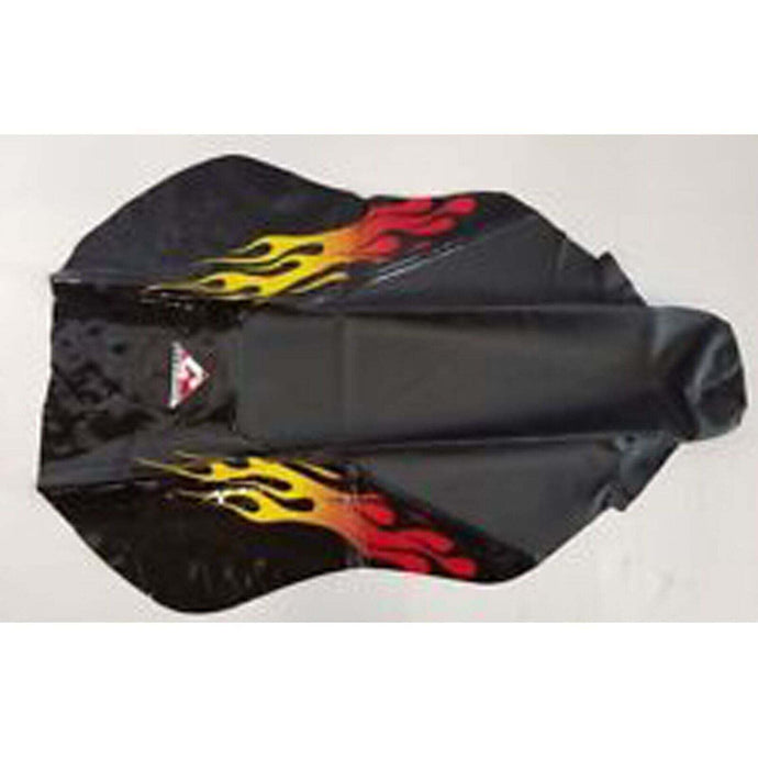 CEET ATV FLAME SEAT COVER BLACK CEFS1032