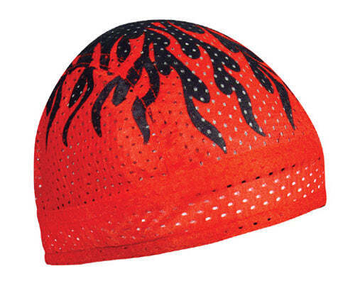 VENTED, FLYDANNA, 100% POLYESTER MESH, FLAMES, RED 830639