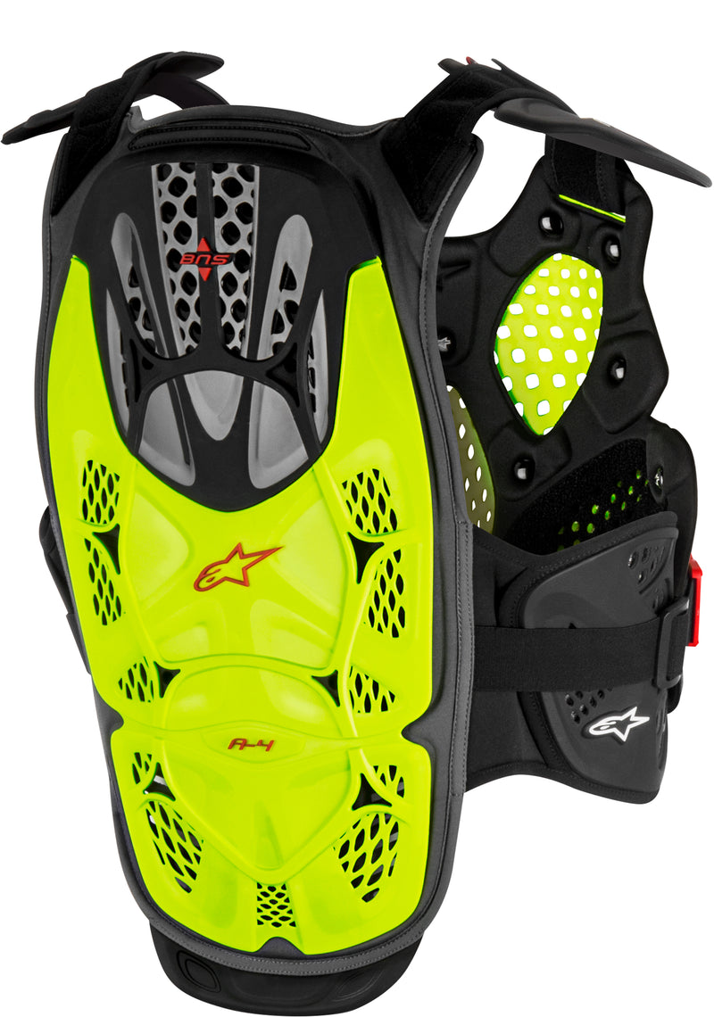 Load image into Gallery viewer, A-4 BLACKJACK CHEST PROTECTOR YELLOW/FLUORESCENT RED XL/2X 6701517-553-X/2X image 2
