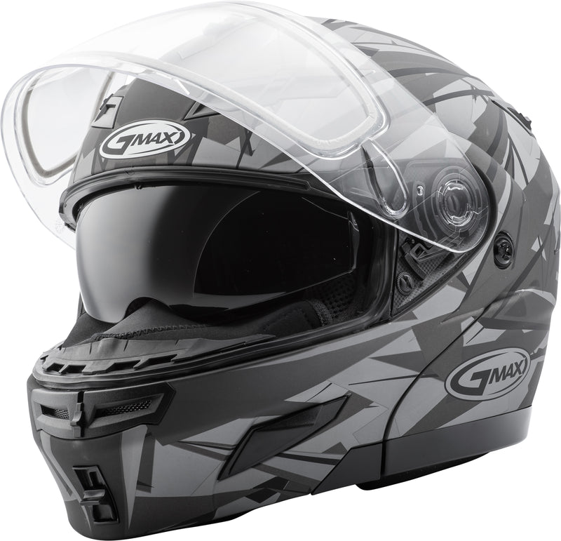 Load image into Gallery viewer, GM-54S MODULAR SCRIBE SNOW HELMET MATTE BLACK/GREY SM G2549024 image 1
