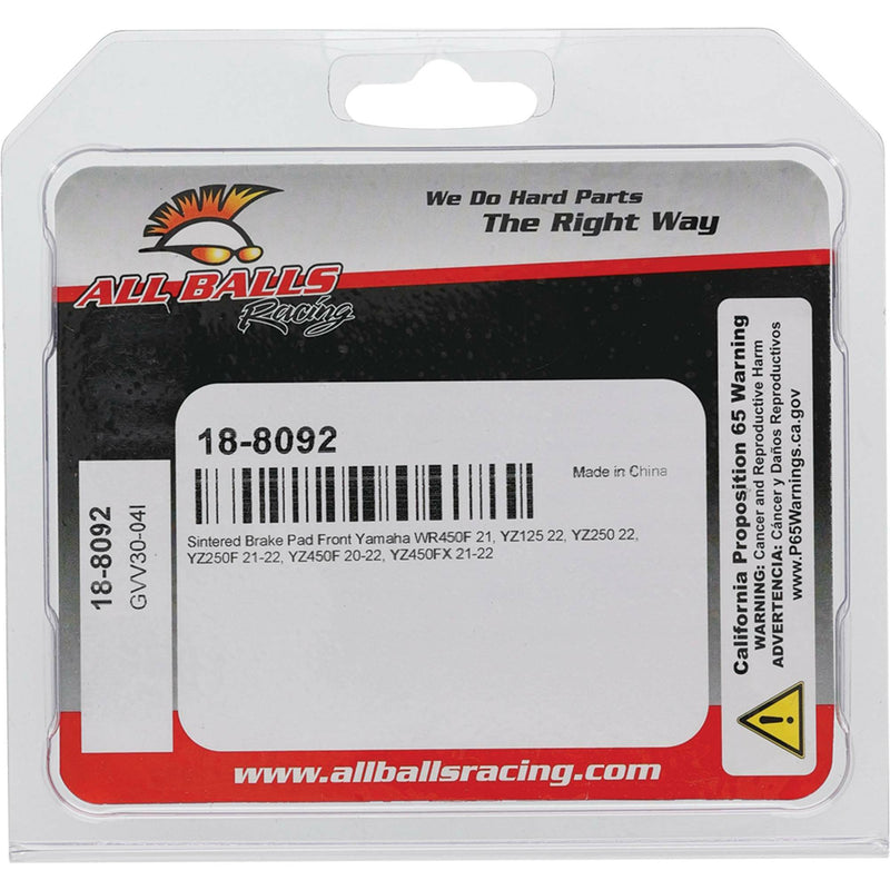 Load image into Gallery viewer, BRAKE PAD KIT SINTERED 18-8092 image 4
