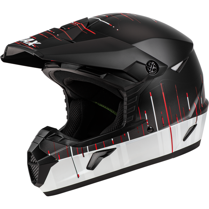 MX-46 FREQUENCY OFF-ROAD HELMET MATTE BLACK/WHITE XL D3463847 image 1