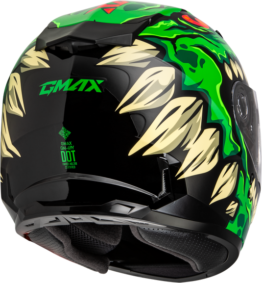 YOUTH GM-49Y DRAX HELMET GREEN YS F1499050 image 4