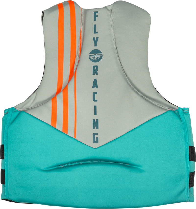 Load image into Gallery viewer, NEOPRENE FLOTATION VEST TEAL/GREY/ORANGE XS 221-30403XS image 2
