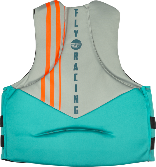 NEOPRENE FLOTATION VEST TEAL/GREY/ORANGE MD 221-30403M image 2