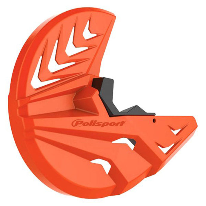 POLISPORT DISK & BOTTOM FORK PROTECTOR ORANGE KTM/BLACK