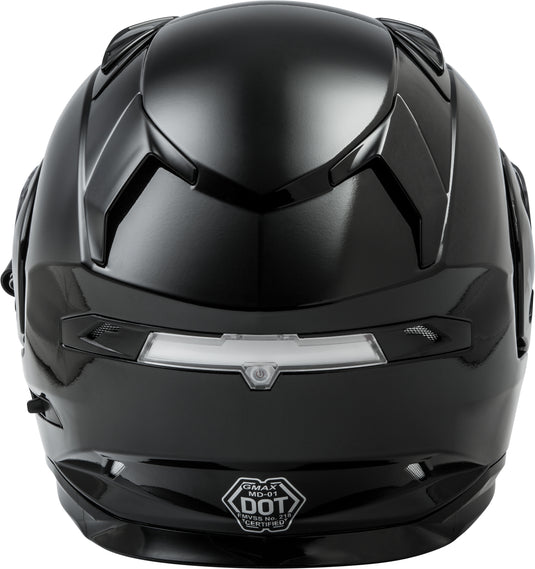 MD-01 SOLID MODULAR HELMET BLACK W/ELECTRIC SHIELD 3X G401029~DUP-ECE image 4