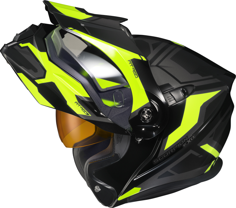 Load image into Gallery viewer, EXO-AT950 HELMET ELLWOOD GLOSS BLACK/HI-VIS SM (DUAL) 95-1723-SD image 5
