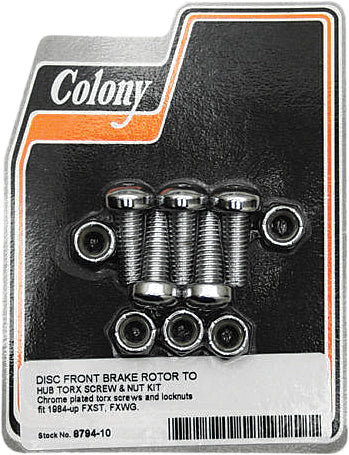 BRAKE ROTOR HARDWARE FRONT TORX SCREW KIT 8794-10 image 1