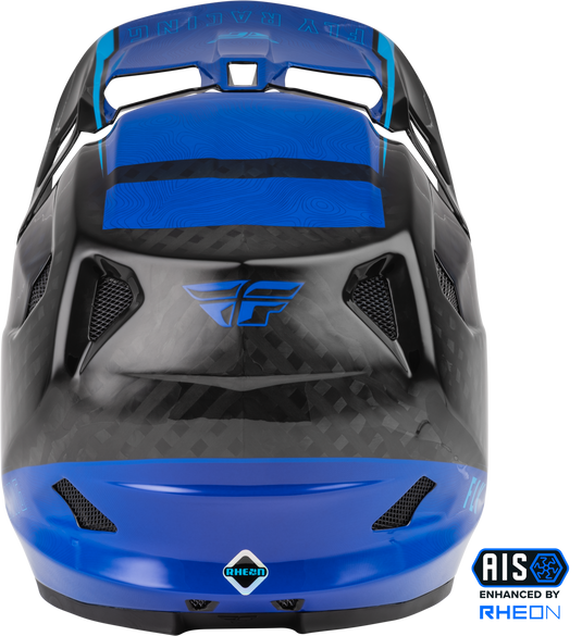 YOUTH WERX-R CARBON HELMET BLUE/CARBON YL 73-9222YL image 2