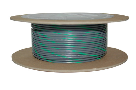 100' SPOOL 20-GAUGE WIRE (GRAY/GREEN STRIPE) NWR-85-100-20 image 1