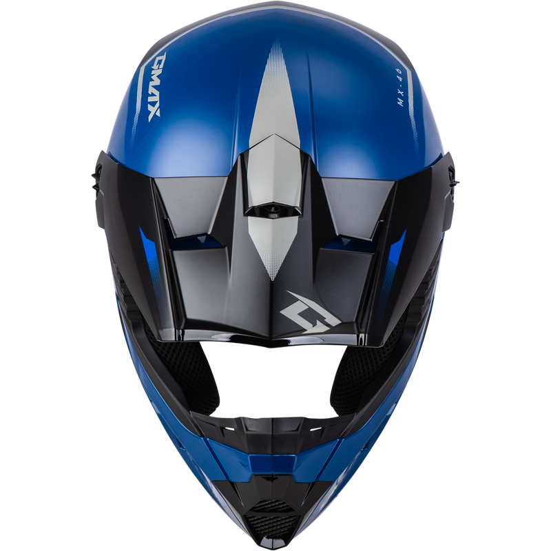 Load image into Gallery viewer, MX-46 COMPOUND HELMET BLUE/BLACK/GREY YL D3464432 image 3
