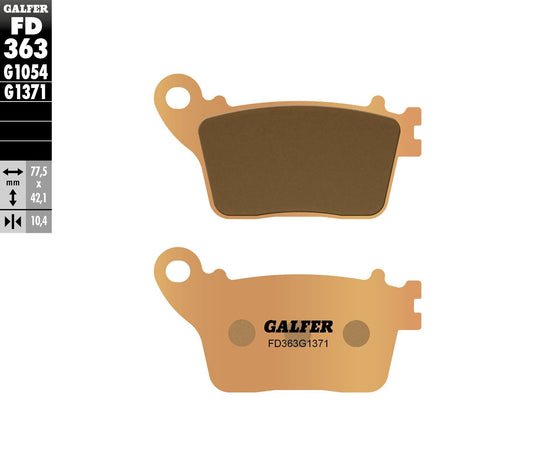 BRAKE PADS SINTERED FD363G1371 FD363G1371 image 1