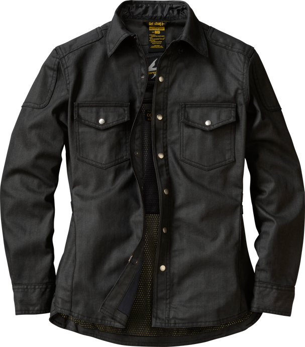 COVERT WOMENS WAX RIDING SHIRT BLACK 2X 52101-7 image 1
