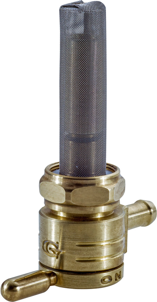 22MM PETCOCK STRAIGHT BRASS 5/16 HOSE 76-312S-BS image 1