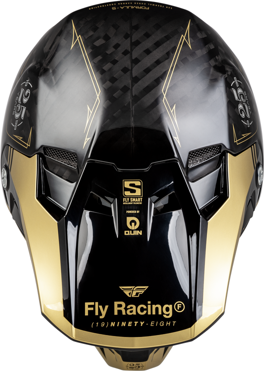 YOUTH FORMULA S CARBON LEGACY HELMET BLACK/GOLD YL 73-4446YL image 3