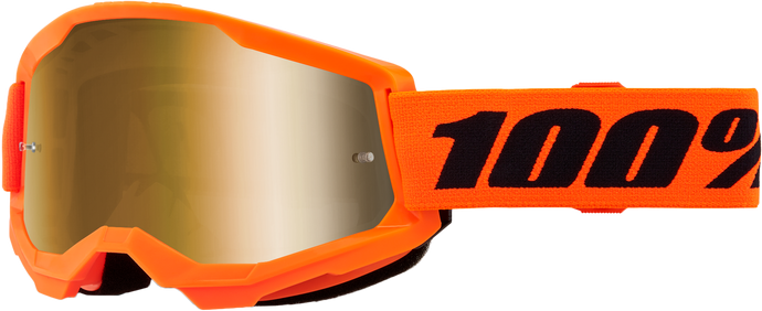 STRATA 2 JUNIOR GOGGLE NEON ORANGE MIRROR GOLD LENS 50032-00009 image 1