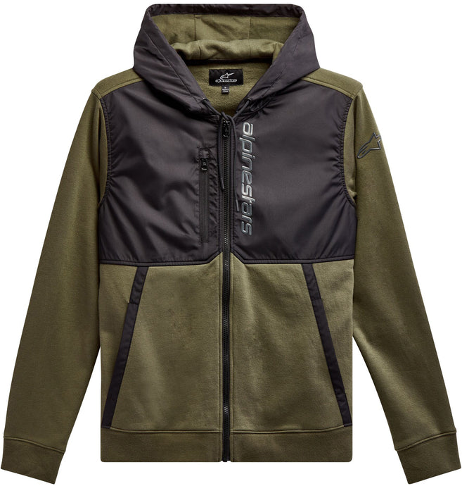 ALIGNED HOODIE MILITARY/BLACK XL 1213-51000-6910-XL image 1