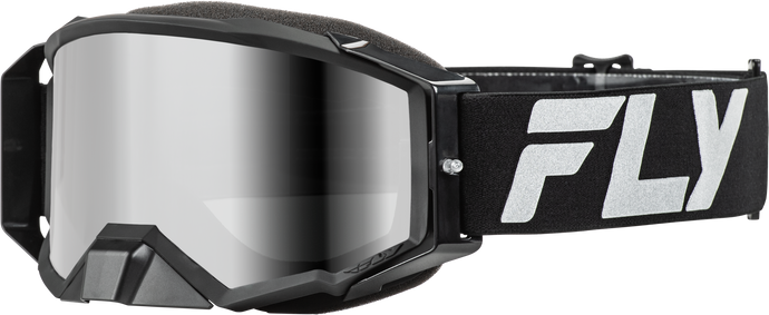 ZONE ELITE GOGGLE BLACK/SILVER W/ SILVER MIRROR/SMOKE LENS 37-51905 image 1