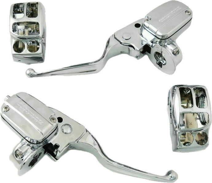 HANDLEBAR CONTROL KIT CHR HYD CLUTCH `14-16 FLH 53980 image 1