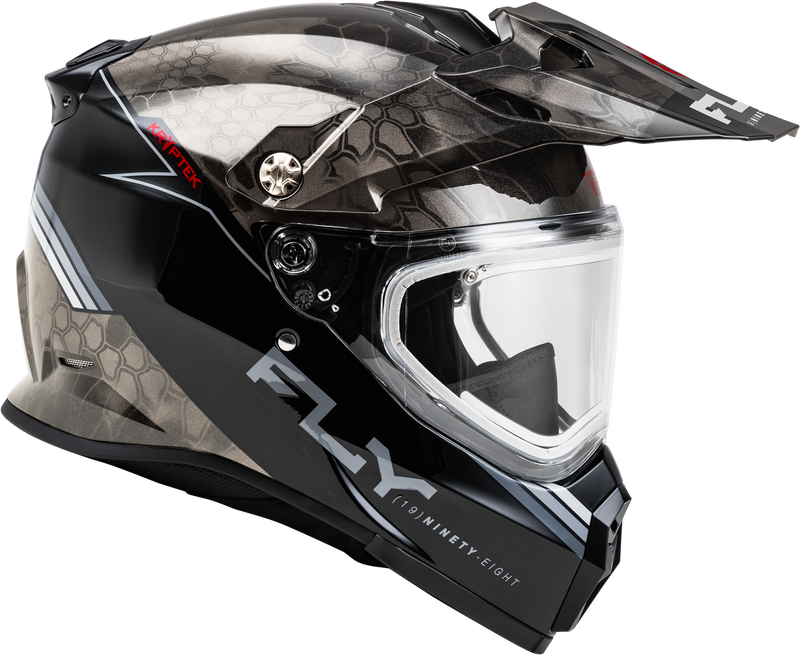 Load image into Gallery viewer, TREKKER CW CONCEAL HELMET ELEC SHLD BLACK/GREY/WHITE SM 73-31360S image 4
