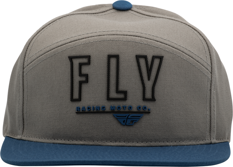 Load image into Gallery viewer, FLY SKYLINE HAT LIGHT GREY/BLUE 351-0027 image 2
