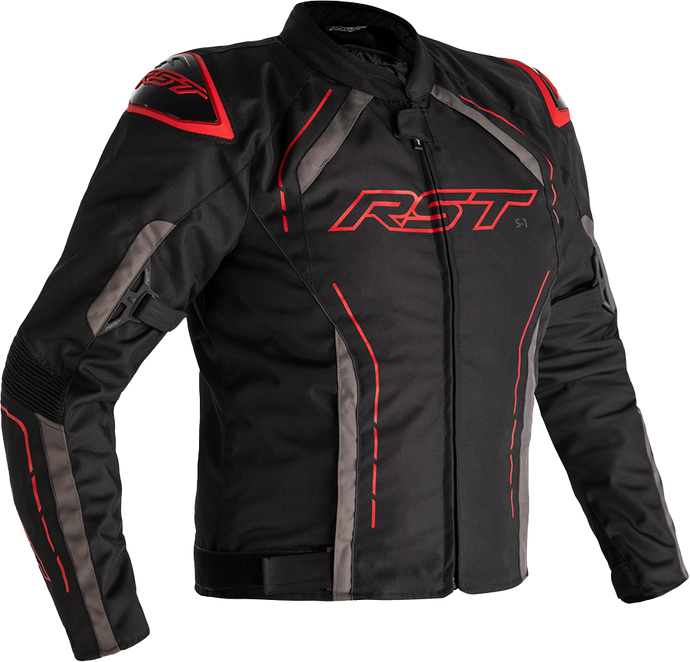 S1 CE JACKET BLACK/GREY/RED TEXTILE SM 102559GRY-40 image 1