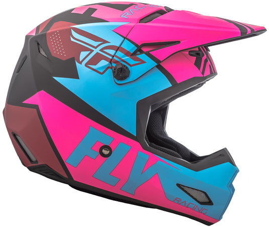 ELITE GUILD HELMET MATTE NEON PINK/BLUE/BLACK YL 73-8609-3-YL image 4