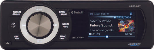 BLUETOOTH USB/MP3 MEDIA PLAYER UNIVERSAL HARDWIRE AQ-MP-5UBT-S image 1