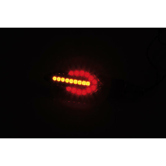 FORK TS/TAIL/BRAKE LIGHT SEQUENTIAL PAIR SMOKE LENS BLK 254-042 image 2