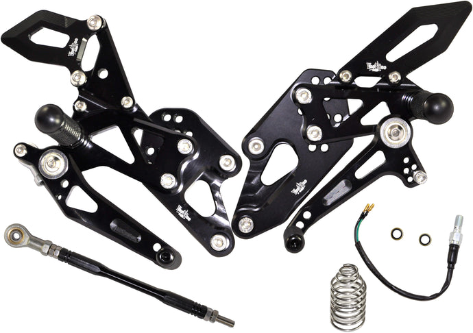 BILLET REAR SET BLACK VRD1325 image 1