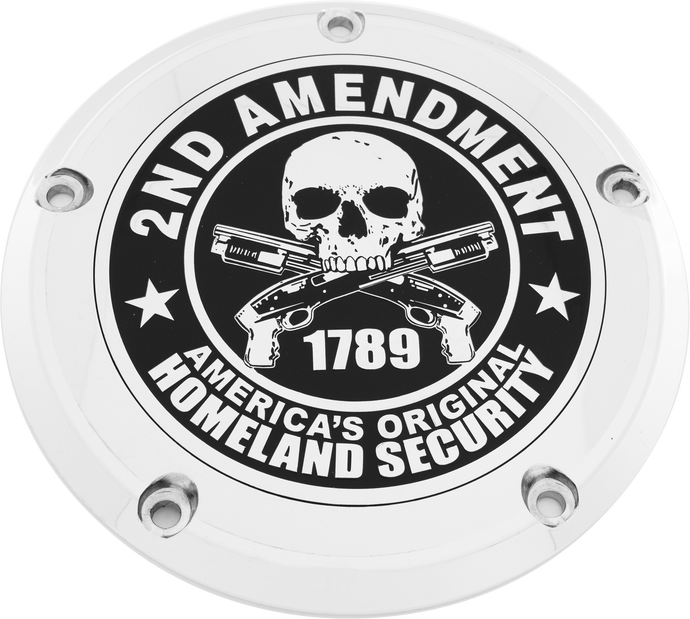 7   M8 FLT/FLH DERBY COVER 2A CHROME PATR19-46 image 1