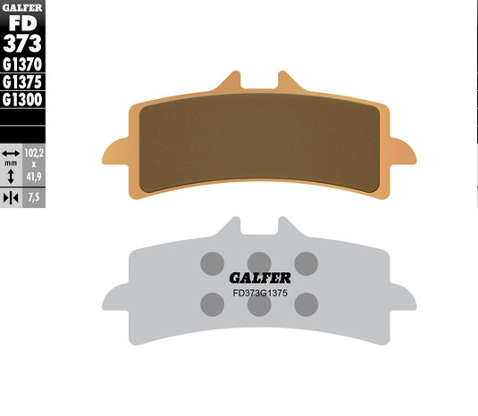 BRAKE PADS SINTERED CERAMIC FD373G1375 FD373G1375 image 1