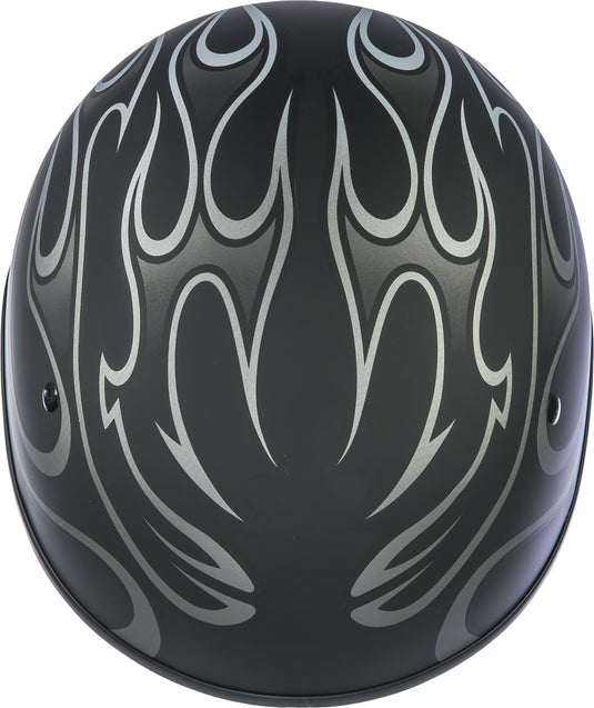 .357 FLAME HALF HELMET MATTE GREY XS 73-8203-1 image 2