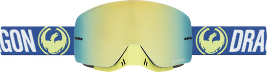 NFXS GOGGLE FLASH BLUE W/SMOKE GOLD LENS 267436438685 image 1