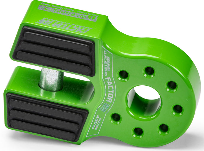 FLATLINK XTV WINCH SHACKLE LIME GREEN 00070-08 image 1