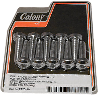 BRAKE ROTOR HARDWARE TORX SCREW KIT 14-UP TOURING 2925-10 image 1