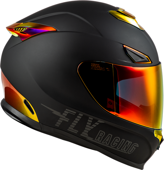 SENTINEL RECON HELMET MATTE BLACK/FIRE CHROME XS 73-8427XS image 4